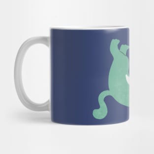 Teal Space Cat Mug